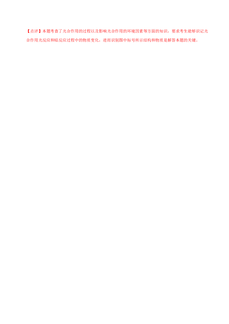 第4讲光合作用和细胞呼吸（检测）（解析版）_新高考复习资料_2023年新高考复习资料_二轮复习_2023年高考生物二轮复习讲练测（新教材专用）