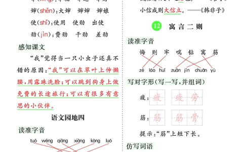 第五单元核心考点清单_部编人教版2年级下册语文_（赠送）新版-2025年2月二年级下册语文资料(课件+教案)(赠送资料-不需要就不下载)_5.第五单元_单元复习_第五单元知识小结