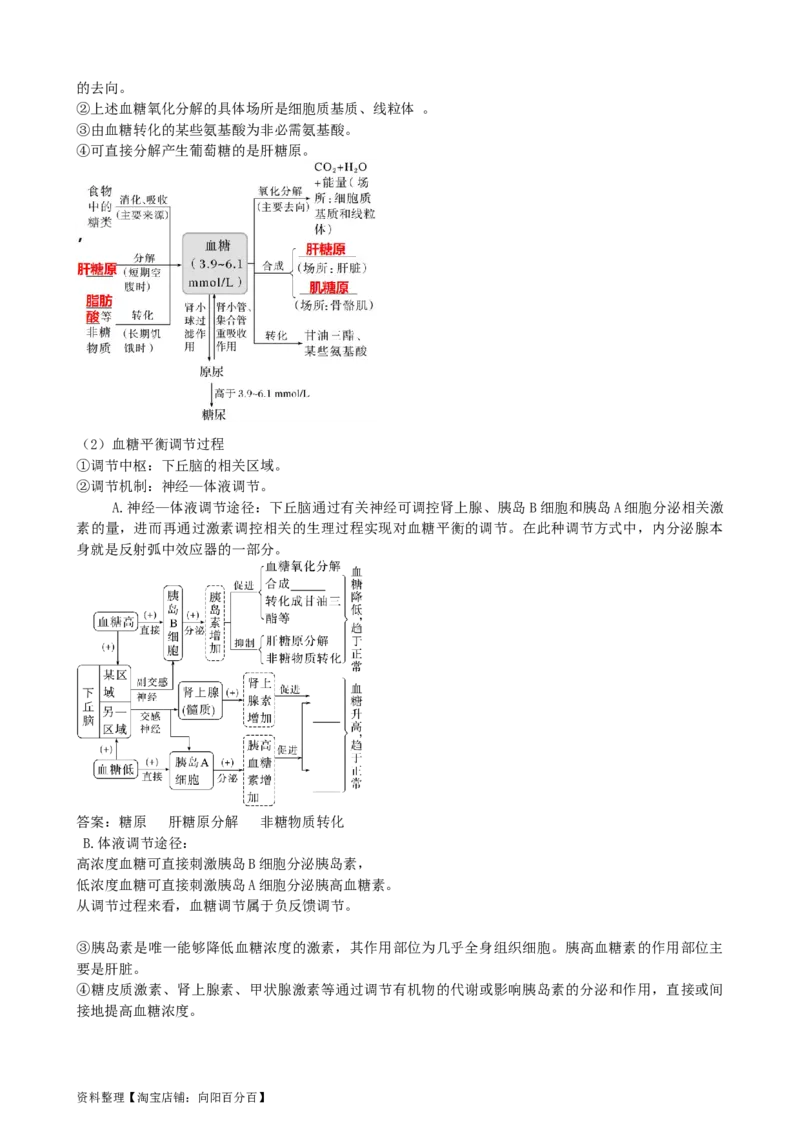 第27讲体液调节（讲义）（教师版）_新高考复习资料_2024年新高考复习资料_一轮复习资料_完2024年高考生物一轮复习讲练测(课件+讲义+练习)（新高考）_讲义+练习