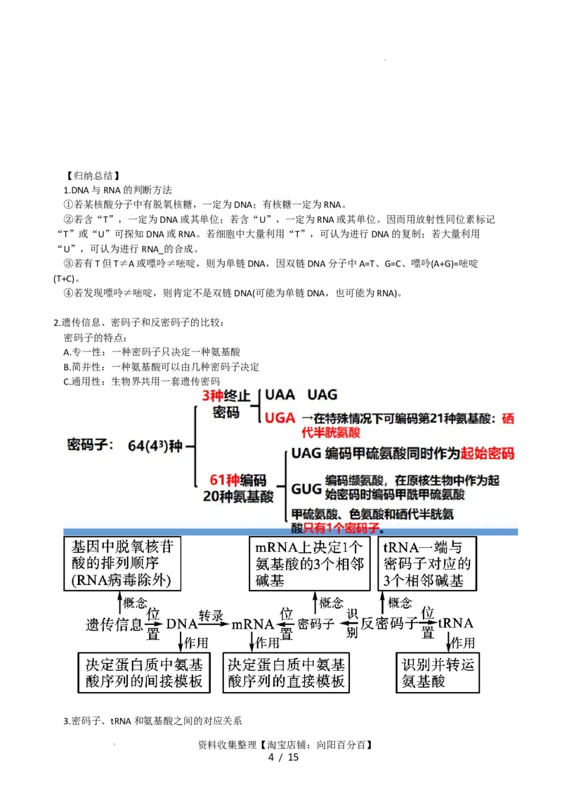 第22讲基因的表达、基因与性状的关系（讲义）（学生版）_新高考复习资料_2024年新高考复习资料_一轮复习资料_完2024年高考生物一轮复习讲练测(课件+讲义+练习)（新高考）_讲义+练习
