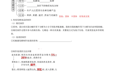第38讲传统发酵技术和发酵工程的应用（讲义）（教师版）_新高考复习资料_2024年新高考复习资料_一轮复习资料_完2024年高考生物一轮复习讲练测(课件+讲义+练习)（新高考）_讲义+练习