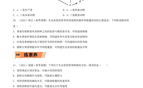 第29练生态系统（原卷版）_新高考复习资料_2023年新高考复习资料_一轮复习_2023年高考生物一轮复习小题多维练（新高考专用）