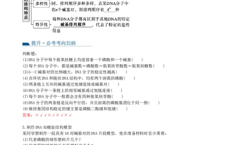 第21讲DNA分子的结构、复制与基因的本质（讲义）（教师版）_新高考复习资料_2024年新高考复习资料_一轮复习资料_完2024年高考生物一轮复习讲练测(课件+讲义+练习)（新高考）