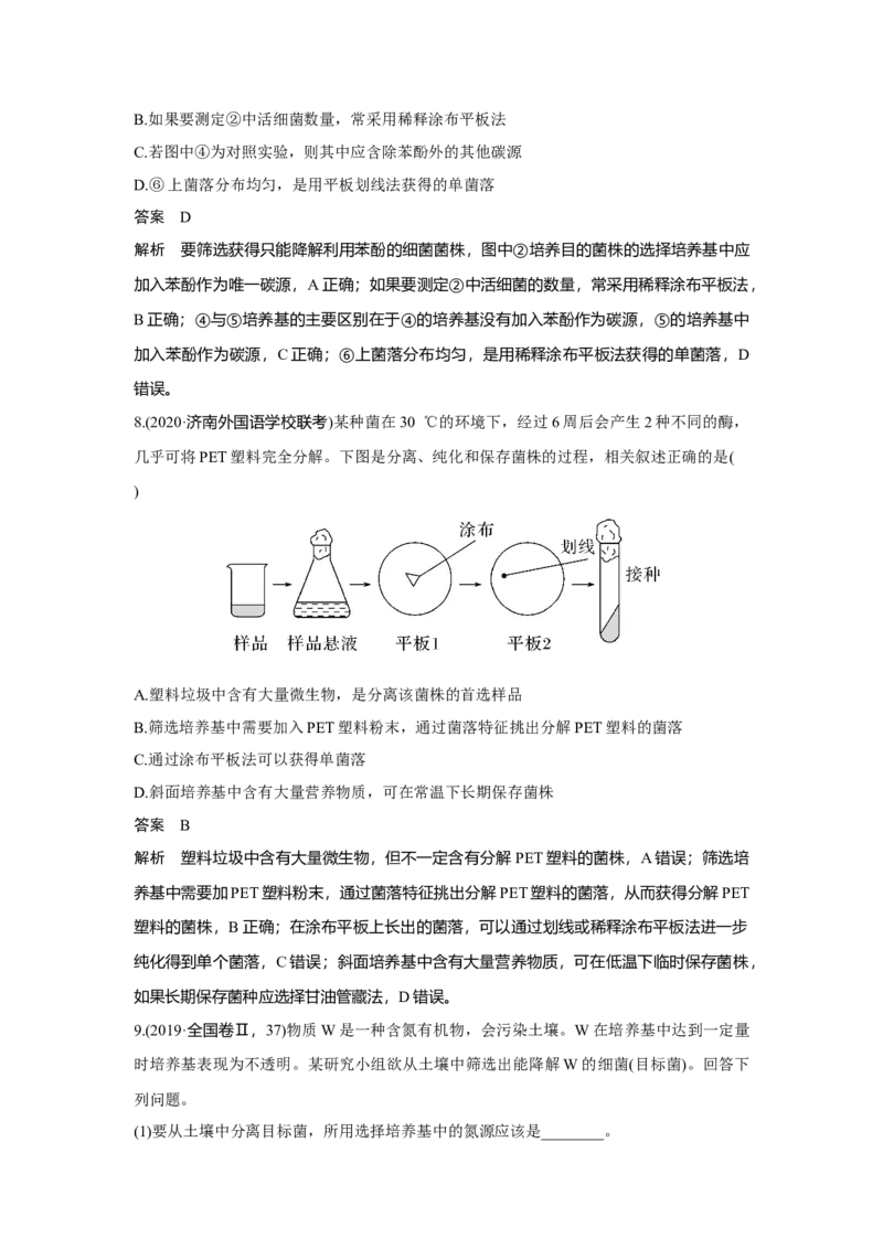 第31讲　微生物的培养技术及应用_新高考复习资料_2023年新高考复习资料_一轮复习_2023年新高考大一轮复习讲义_2023年高考生物一轮复习讲义（新人教新高考）_赠补充习题