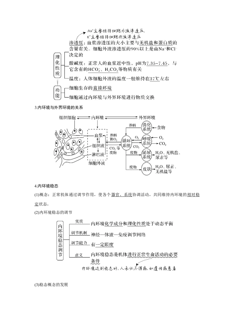 第22讲　人体内环境稳态及实例_新高考复习资料_2023年新高考复习资料_一轮复习_2023年新高考大一轮复习讲义_2023年高考生物一轮复习讲义（新人教新高考）_赠补充习题