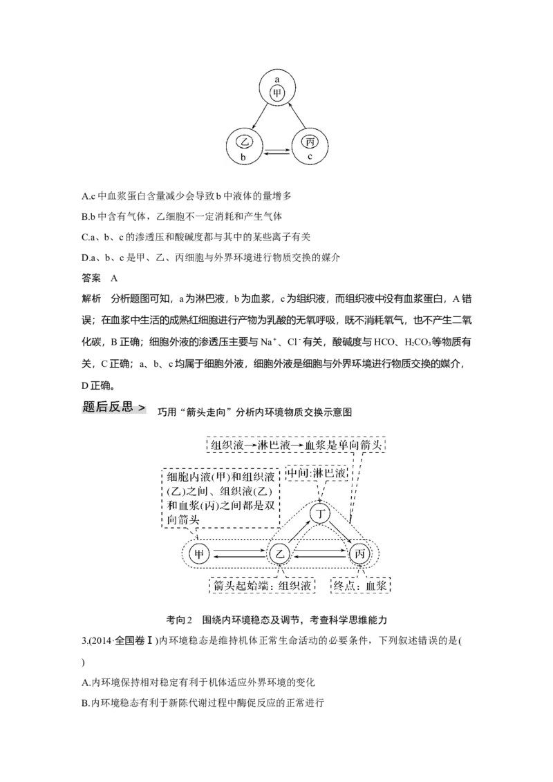 第22讲　人体内环境稳态及实例_新高考复习资料_2023年新高考复习资料_一轮复习_2023年新高考大一轮复习讲义_2023年高考生物一轮复习讲义（新人教新高考）_赠补充习题