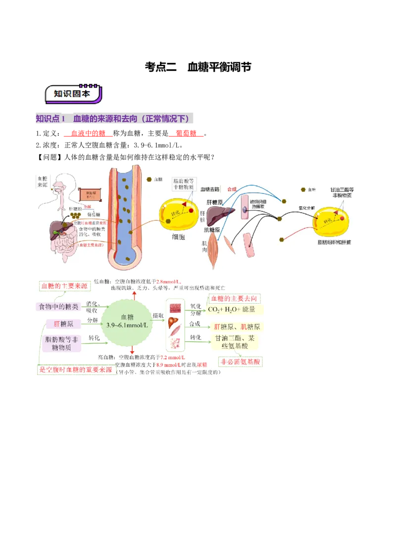 第26讲体液调节（讲义）（解析版）_2025年新高考资料_一轮复习_2025年高考生物一轮复习讲练测（新教材新高考）