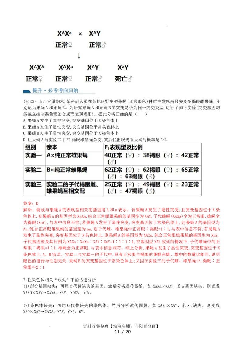 第18讲伴性遗传和人类遗传病（讲义）（教师版）_新高考复习资料_2024年新高考复习资料_一轮复习资料_完2024年高考生物一轮复习讲练测(课件+讲义+练习)（新高考）_讲义+练习