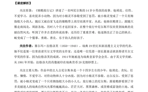 6骑鹅旅行记（节选）优质教案_部编人教版6年级下册语文_（赠送）新版-2025年2月六年级下册语文资料(课件+教案)(赠送资料-不需要就不下载)_2.第二单元_6骑鹅旅行记（节选）_教案