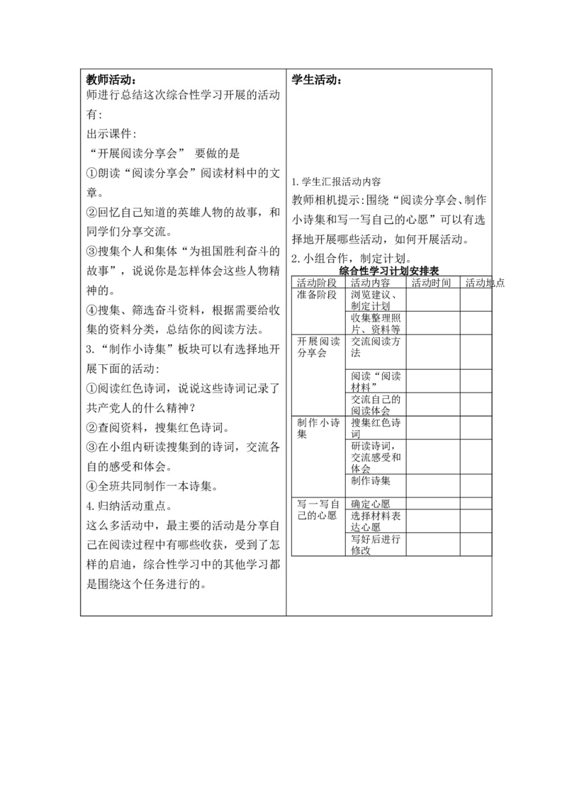 六年级语文下册第四单元教案_部编人教版6年级下册语文_（赠送）旧版-6年级下册语文核心素养教案_6下语文单元核心素养教案