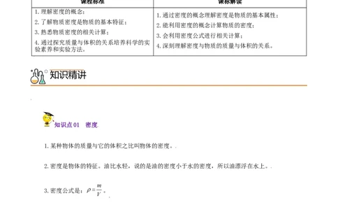 第24课密度（学生版）_初物_人教版初中物理初二三同步讲义习题练习八九年级电子资料word素材_20250116_181533_A017&mdash;&mdash;人教版初中物理初二三教案讲义专项练习八九年级电子版word资料