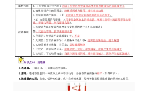 第8课液体的压强（原卷版）_初物_人教版初中物理初二三同步讲义习题练习八九年级电子资料word素材_20250116_181533_A017&mdash;&mdash;人教版初中物理初二三教案讲义专项练习八九年级电子版word资料