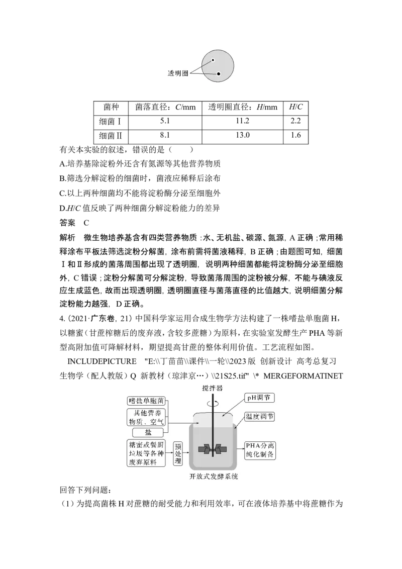 第33讲微生物的培养技术及应用_新高考复习资料_2024年新高考复习资料_一轮复习资料_完2024生物步步高大一轮复习（课件+讲义）_2024年高考生物一轮复习讲义（新人教版）_选择性必修3