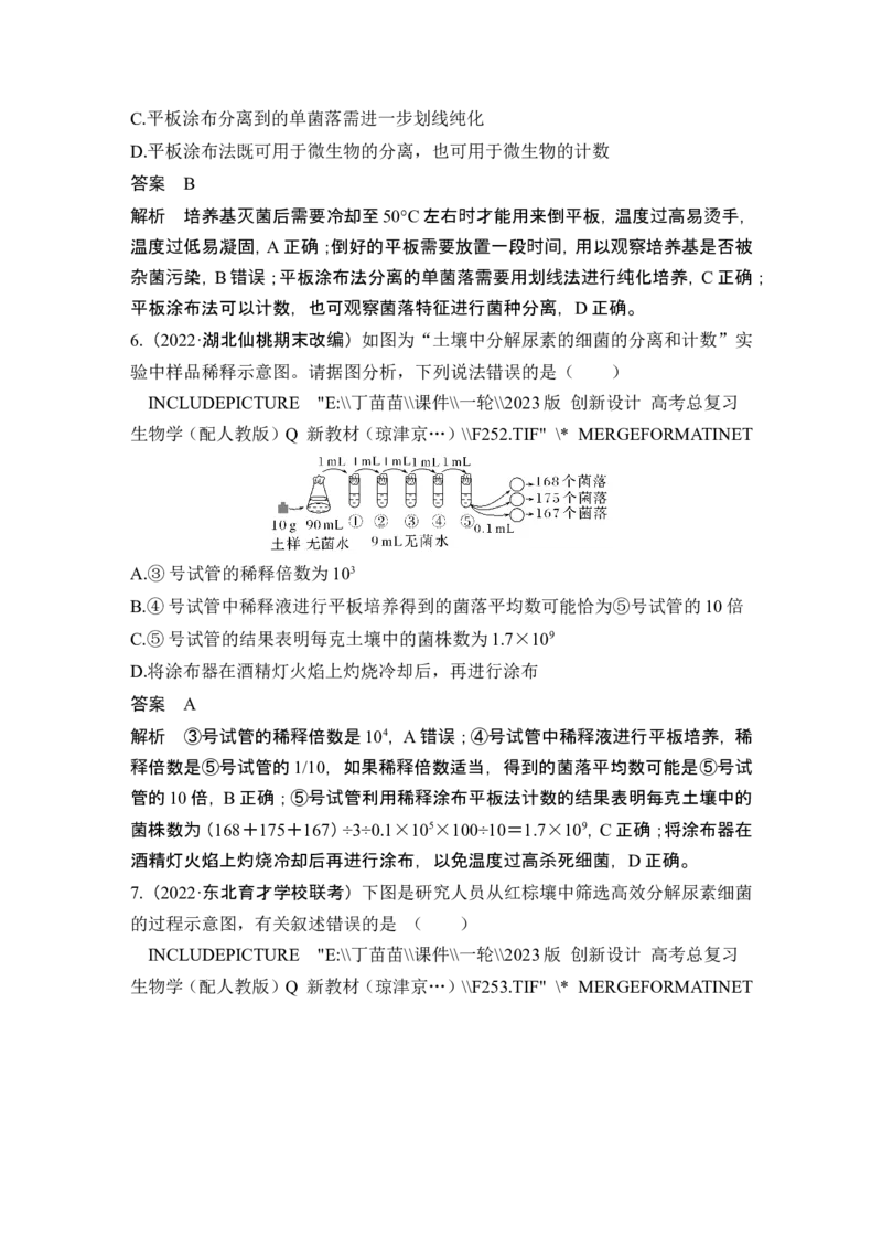 第33讲微生物的培养技术及应用_新高考复习资料_2024年新高考复习资料_一轮复习资料_完2024生物步步高大一轮复习（课件+讲义）_2024年高考生物一轮复习讲义（新人教版）_选择性必修3
