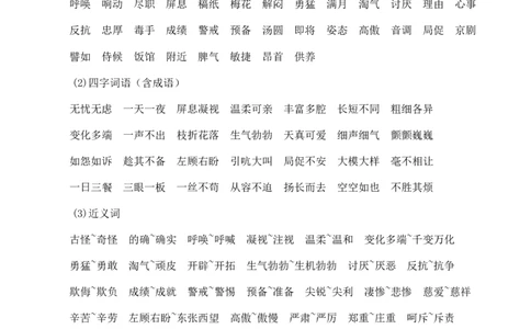 第四单元核心知识点_部编人教版4年级下册语文_（赠送）新版-2025年2月四年级下册语文资料(课件+教案)(赠送资料-不需要就不下载)_4.第四单元_单元复习_第四单元知识小结