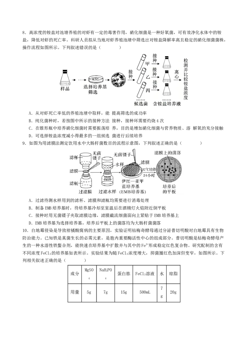 第16讲+发酵工程（讲义）（原卷版）_2025年新高考资料_二轮复习_01高考语文等多个文件_上好课2025年高考生物二轮复习讲练测（新高考通用）