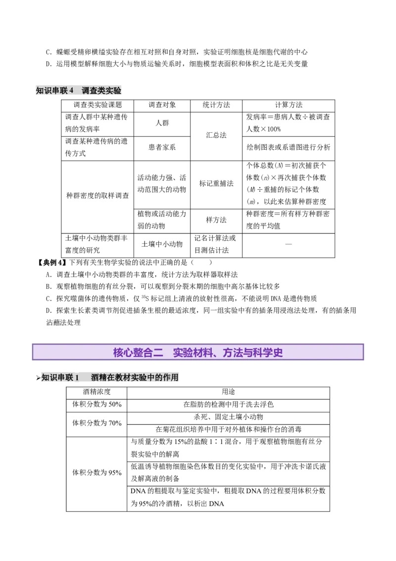第19讲+教材基础实验（讲义）（原卷版）_2025年新高考资料_二轮复习_01高考语文等多个文件_上好课2025年高考生物二轮复习讲练测（新高考通用）