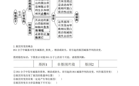 第23讲生物的变异（讲义）（学生版）_新高考复习资料_2024年新高考复习资料_一轮复习资料_完2024年高考生物一轮复习讲练测(课件+讲义+练习)（新高考）_讲义+练习