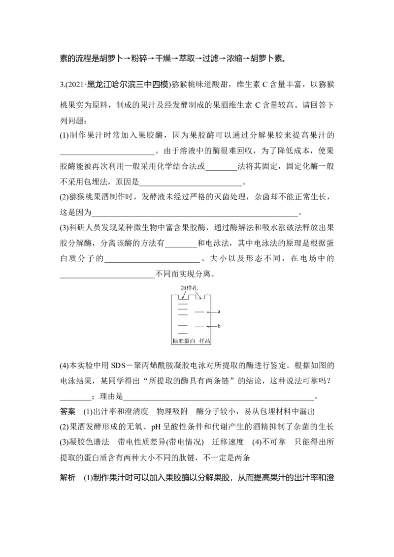 第36讲生物技术在食品加工及其他方面的应用_通用版（老高考）复习资料_2023年复习资料_一轮复习_2023年高考生物一轮复习讲义+课件（全国版）_2023年高考生物一轮复习讲义（全国版）