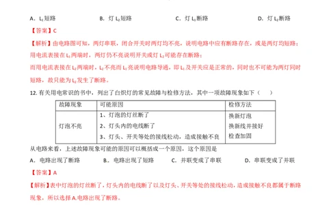 第15章第2节电流和电路练习题_初物_人教版初中物理初二三同步讲义习题练习八九年级电子资料word素材_20250116_181533_A017&mdash;&mdash;人教版初中物理初二三教案讲义专项练习八九年级电子版word资料