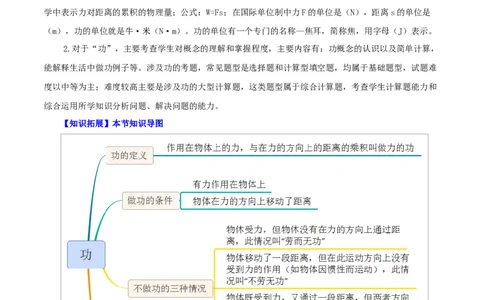第14课功（教师版）_初物_人教版初中物理初二三同步讲义习题练习八九年级电子资料word素材_20250116_181533_A017&mdash;&mdash;人教版初中物理初二三教案讲义专项练习八九年级电子版word资料