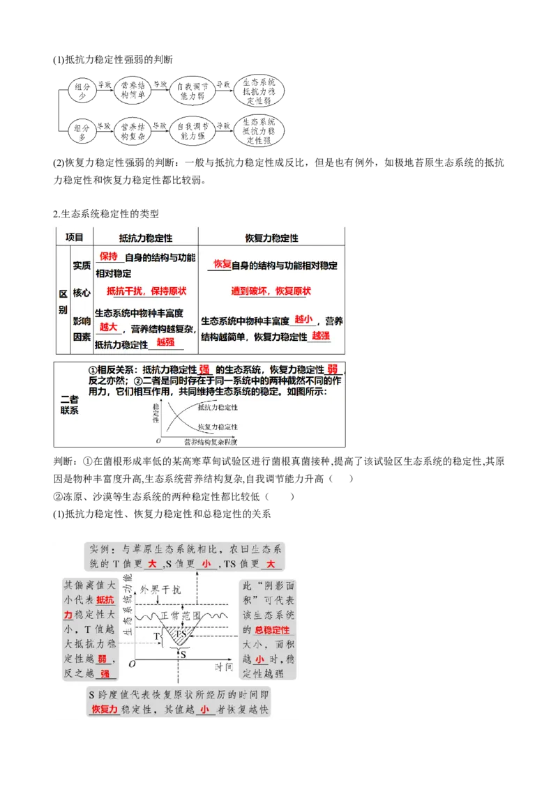 第36讲生态系统的功能（讲义）（学生版）_新高考复习资料_2024年新高考复习资料_一轮复习资料_完2024年高考生物一轮复习讲练测(课件+讲义+练习)（新高考）_讲义+练习