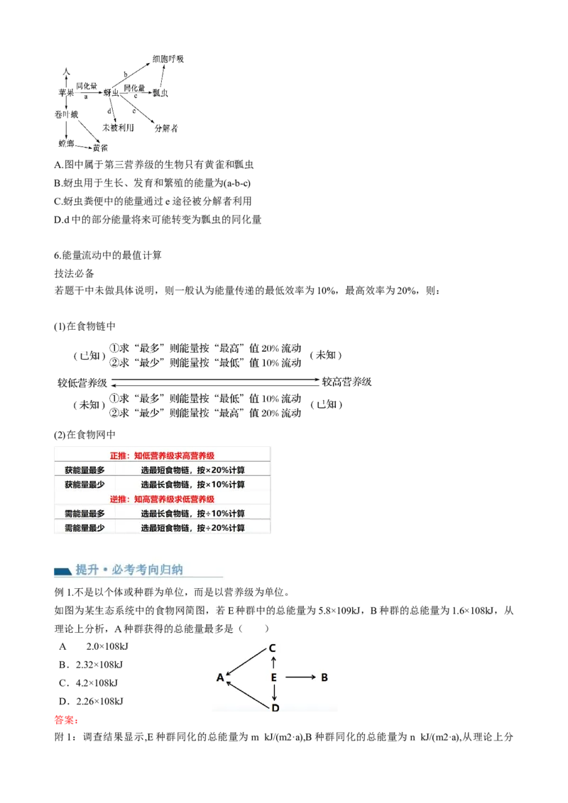 第36讲生态系统的功能（讲义）（学生版）_新高考复习资料_2024年新高考复习资料_一轮复习资料_完2024年高考生物一轮复习讲练测(课件+讲义+练习)（新高考）_讲义+练习