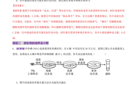 第16讲+发酵工程（专项训练，3大题型）（解析版）(1)_2025年新高考资料_二轮复习_01高考语文等多个文件_上好课2025年高考生物二轮复习讲练测（新高考通用）