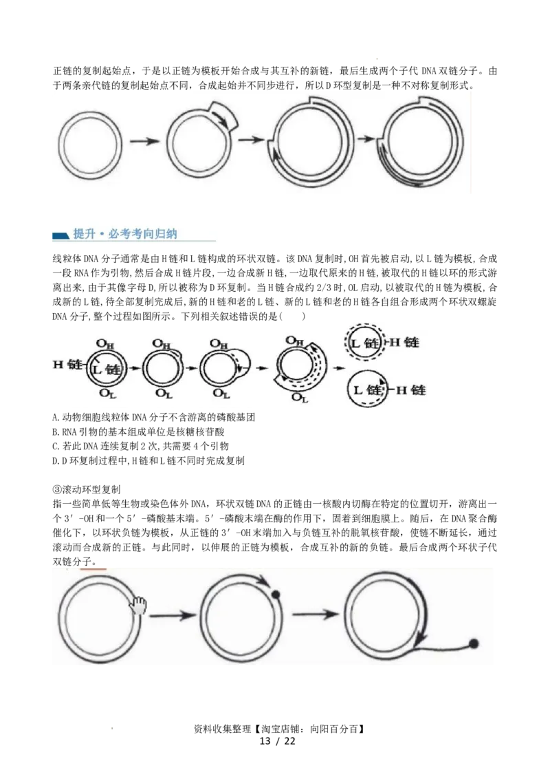 第21讲DNA分子的结构、复制与基因的本质（讲义）（学生版）_新高考复习资料_2024年新高考复习资料_一轮复习资料_完2024年高考生物一轮复习讲练测(课件+讲义+练习)（新高考）