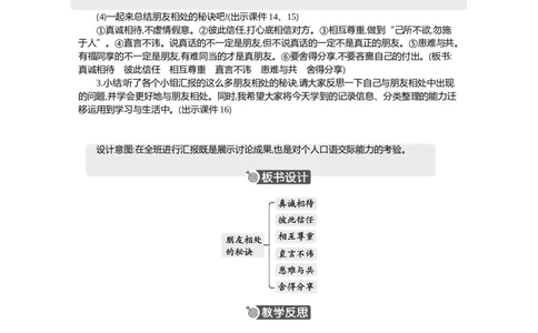 口语交际：朋友相处的秘诀精华版教案_部编人教版4年级下册语文_（赠送）新版-2025年2月四年级下册语文资料(课件+教案)(赠送资料-不需要就不下载)_6.第六单元_口语交际：朋友相处的秘诀