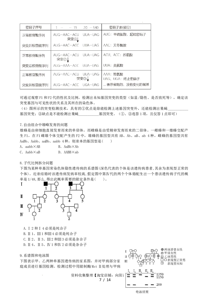 第17.2讲基因的自由组合定律相关题型（讲义）（学生版）_新高考复习资料_2024年新高考复习资料_一轮复习资料_完2024年高考生物一轮复习讲练测(课件+讲义+练习)（新高考）_讲义+练习