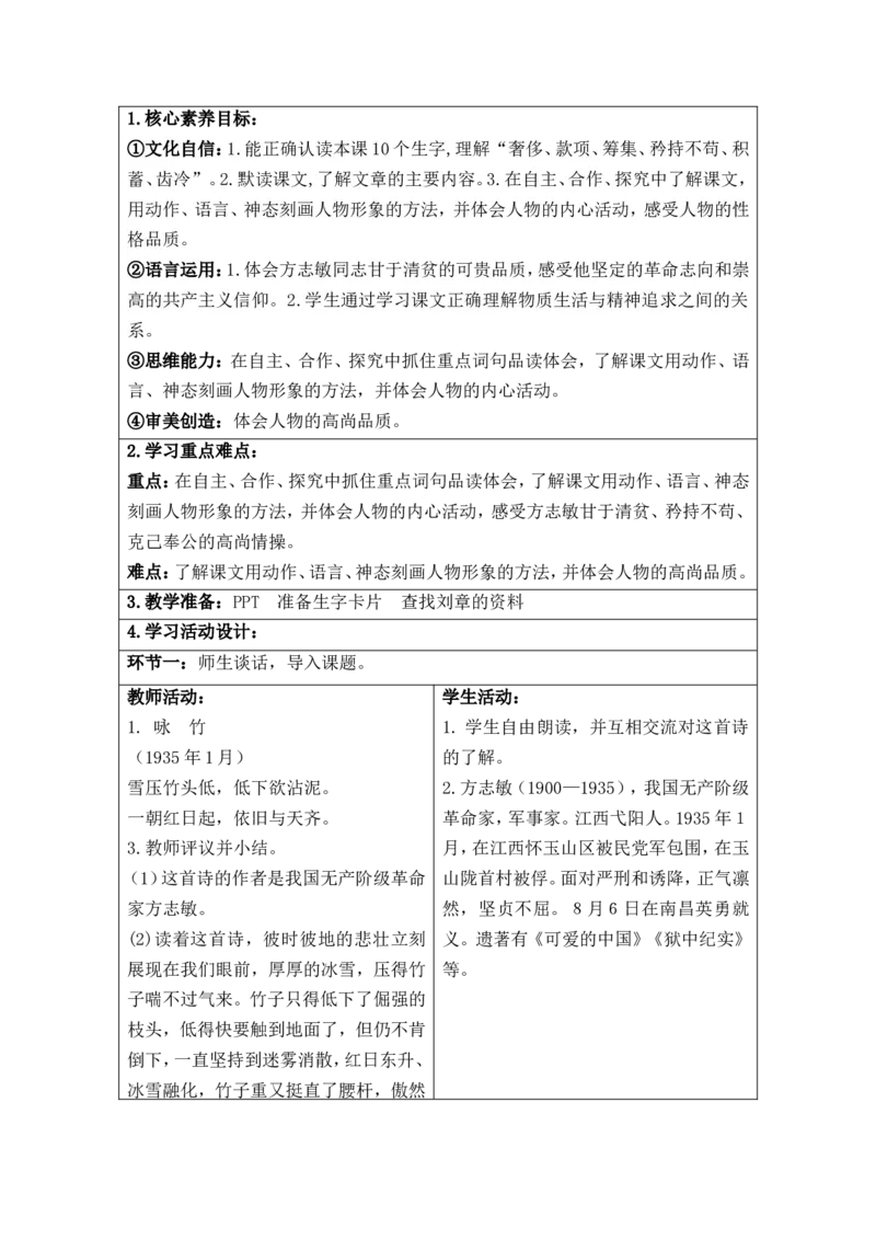 部编人教版5年级下册小学语文全册教案（教学设计）（新课标核心素养教案）(2025年1月修订版)_部编人教版5年级下册语文