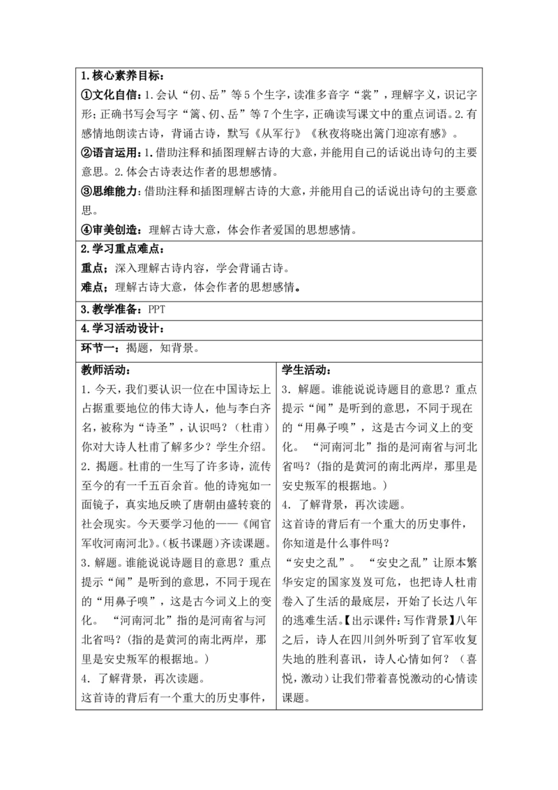 部编人教版5年级下册小学语文全册教案（教学设计）（新课标核心素养教案）(2025年1月修订版)_部编人教版5年级下册语文