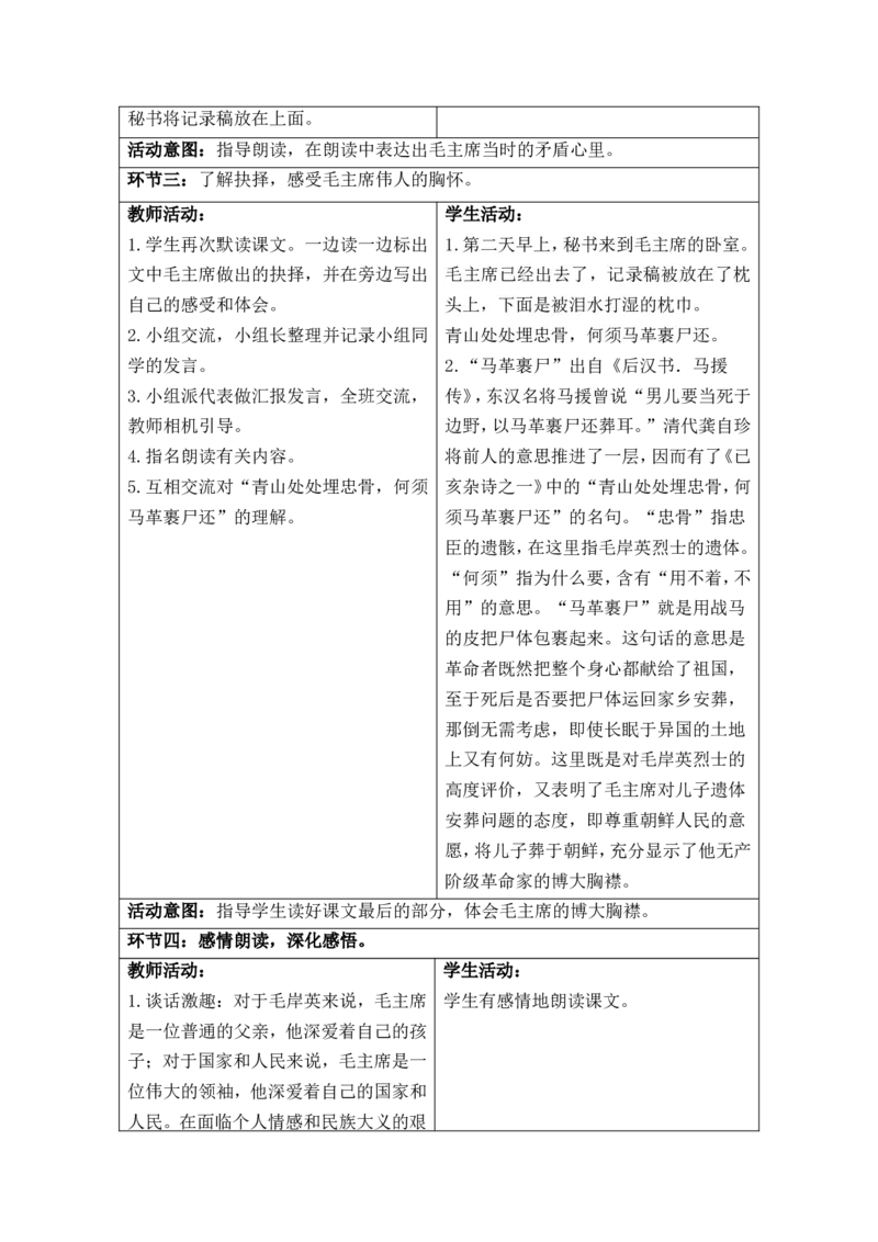部编人教版5年级下册小学语文全册教案（教学设计）（新课标核心素养教案）(2025年1月修订版)_部编人教版5年级下册语文