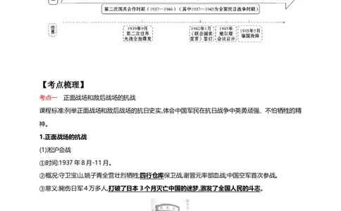 18第十八单元中华民族的抗日战争(二)(第20-22课)中考历史总复习讲练学案（含解析）_8历史中考复习_2023年中考复习资料_专项复习_备考2023中考历史总复习讲练学案（含解析）