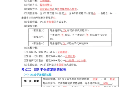 第8讲DNA的复制-精准备考备战2023年高考生物一轮复习精品讲义（生物学必修2）（解析版）_通用版（老高考）复习资料_2023年复习资料_一轮复习