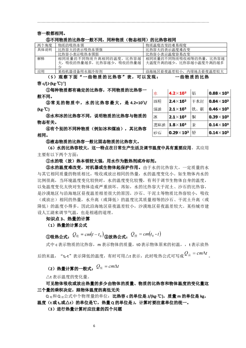 第十三章-内能知识点及练习题附答案_初物_1初中物理