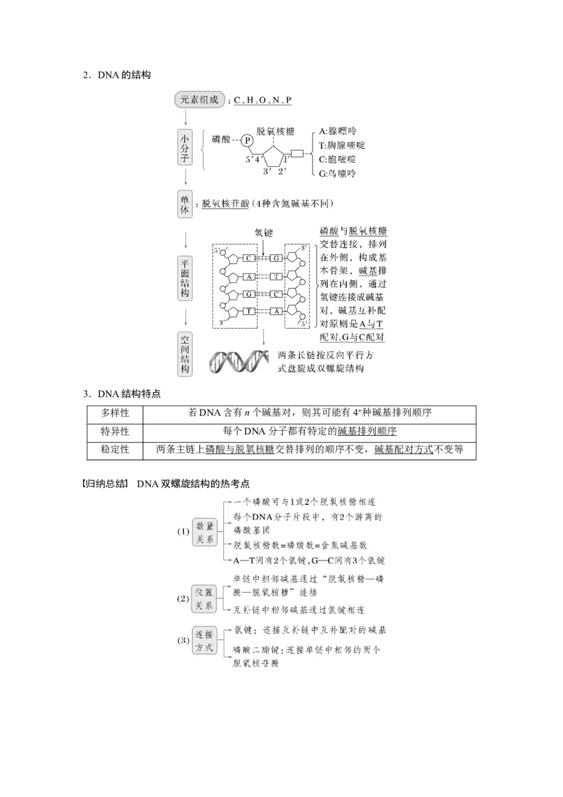 第六单元　第30课时　DNA的结构与复制_2025年新高考资料_一轮复习_2025大一轮复习讲义+课件（完结）_2025大一轮复习讲义生物教师用书Word版文档整书_配套Word版文档第三~六单元