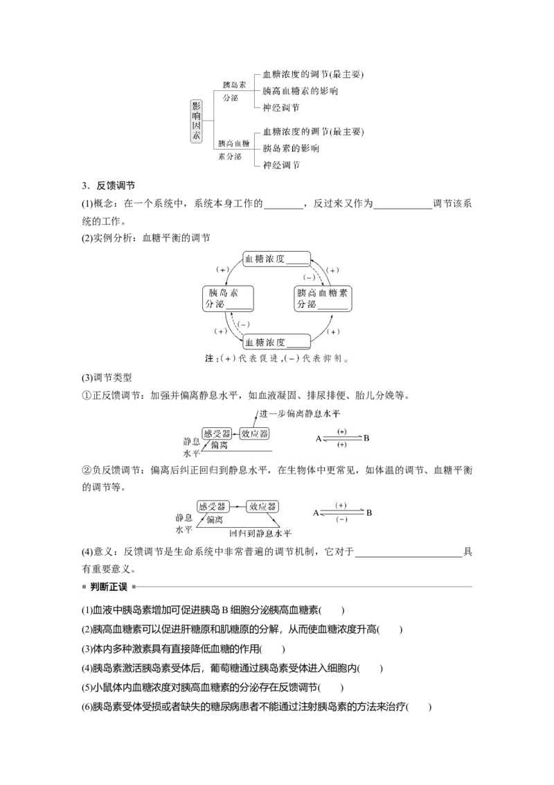 第八单元　第40课时　激素与内分泌调节及激素调节的过程_2025年新高考资料_一轮复习_2025大一轮复习讲义+课件（完结）_2025大一轮复习讲义生物学生用书Word版文档整书