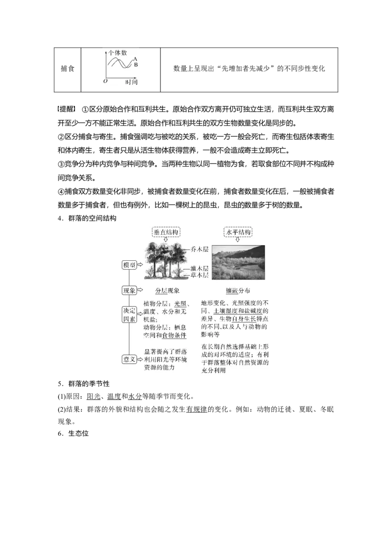 第九单元　第49课时　群落的结构_2025年新高考资料_一轮复习_2025大一轮复习讲义+课件（完结）_2025大一轮复习讲义生物教师用书Word版文档整书_配套Word版文档第七~十单元