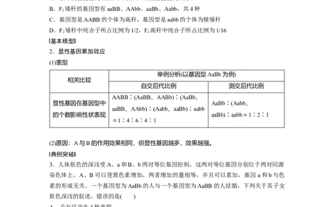 第五单元　专题突破6　自由组合定律中的特殊分离比_2025年新高考资料_一轮复习_2025大一轮复习讲义+课件（完结）_2025大一轮复习讲义生物学生用书Word版文档整书_2025大一轮复习讲义