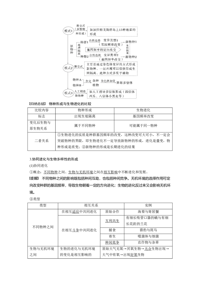 第七单元　第35课时　生物的进化_2025年新高考资料_一轮复习_2025大一轮复习讲义+课件（完结）_2025大一轮复习讲义生物教师用书Word版文档整书_配套Word版文档第七~十单元