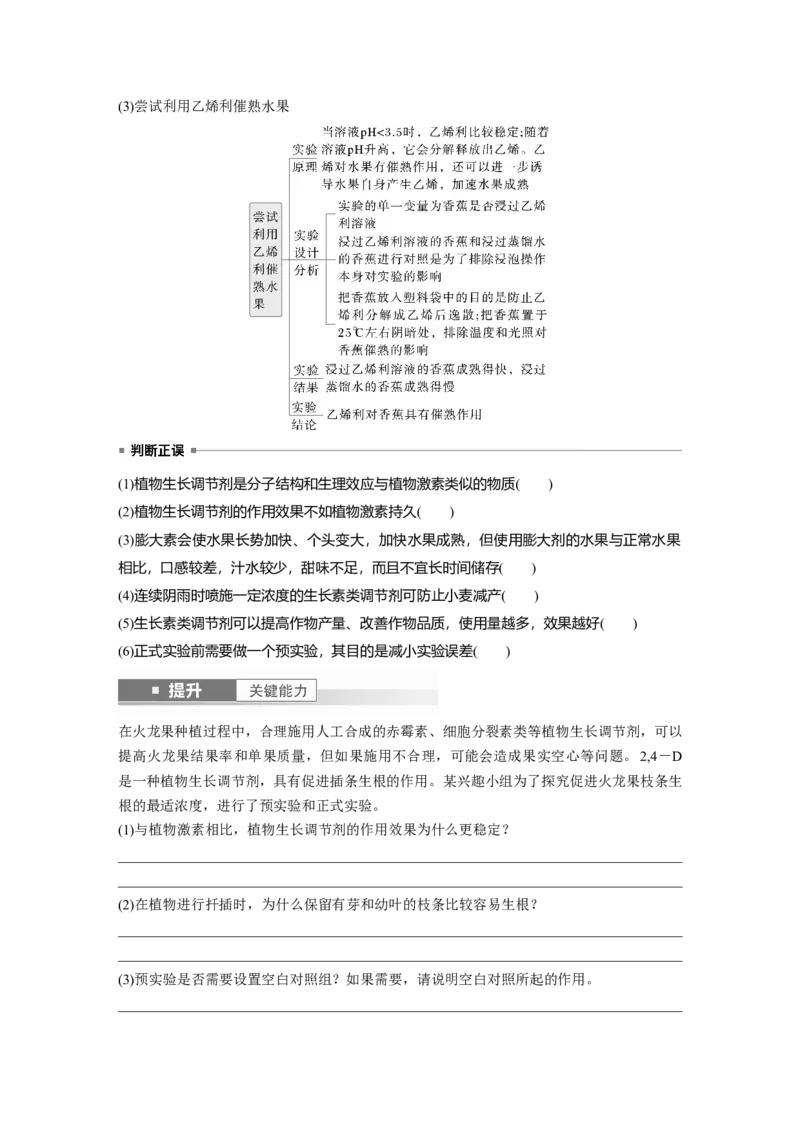 第八单元　第46课时　植物生长调节剂的应用及环境因素参与调节植物的生命活动_2025年新高考资料_一轮复习_2025大一轮复习讲义+课件（完结）_2025大一轮复习讲义