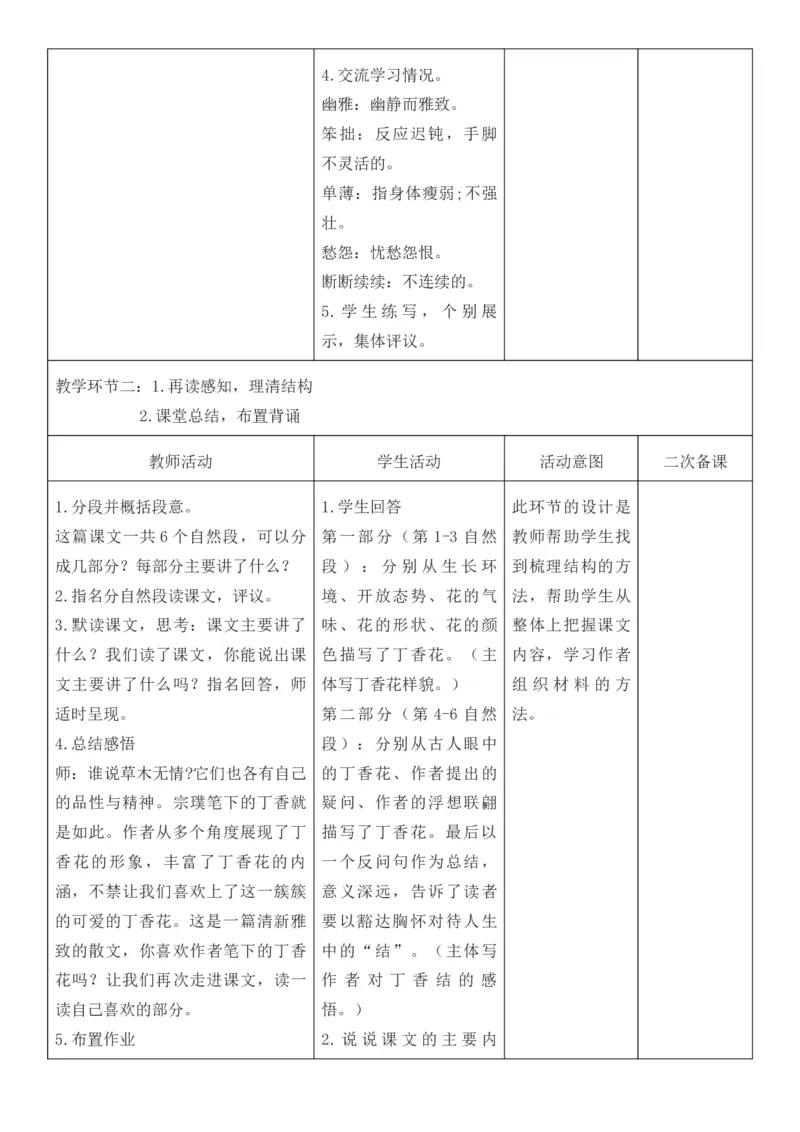 2025年秋期部编人教版6年级上册语文全册核心素养教案（教学反思有内容+二次备课版）_六年级上册