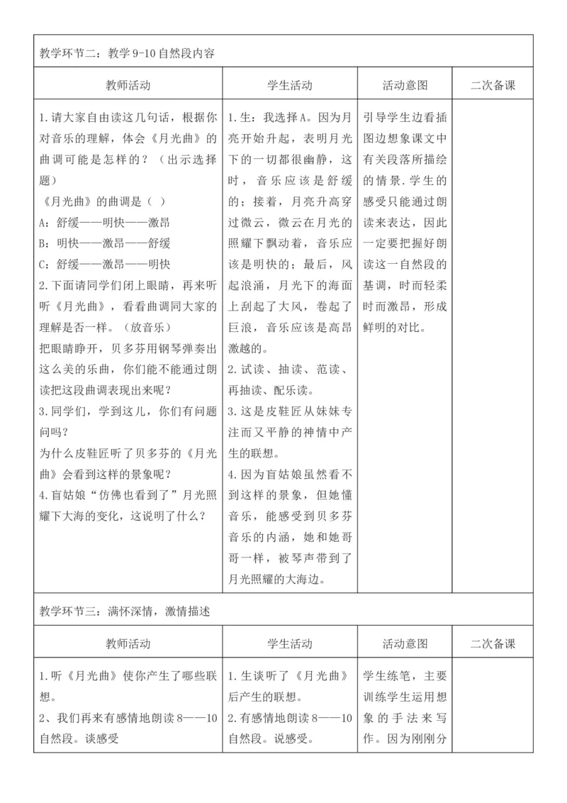 2025年秋期部编人教版6年级上册语文全册核心素养教案（教学反思有内容+二次备课版）_六年级上册