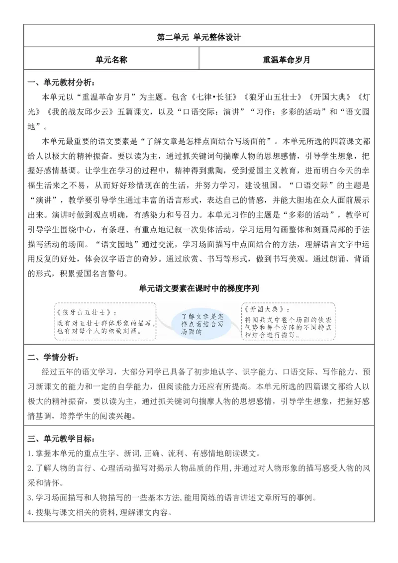 2025年秋期部编人教版6年级上册语文全册核心素养教案（教学反思有内容+二次备课版）_六年级上册