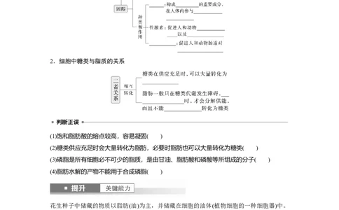 第一单元　第3课时　细胞中的糖类和脂质_2025年新高考资料_一轮复习_2025大一轮复习讲义+课件（完结）_2025大一轮复习讲义生物学生用书Word版文档整书_2025大一轮复习讲义