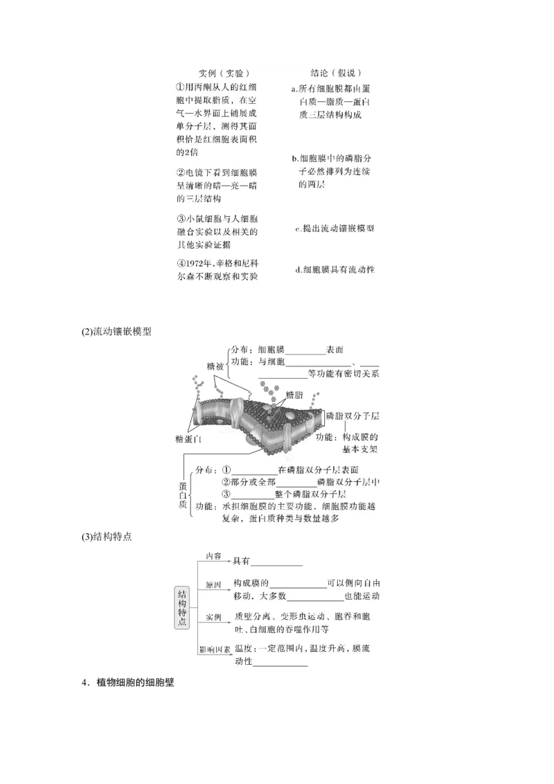 第二单元　第6课时　细胞膜与细胞核的结构和功能_2025年新高考资料_一轮复习_2025大一轮复习讲义+课件（完结）_2025大一轮复习讲义生物学生用书Word版文档整书_2025大一轮复习讲义