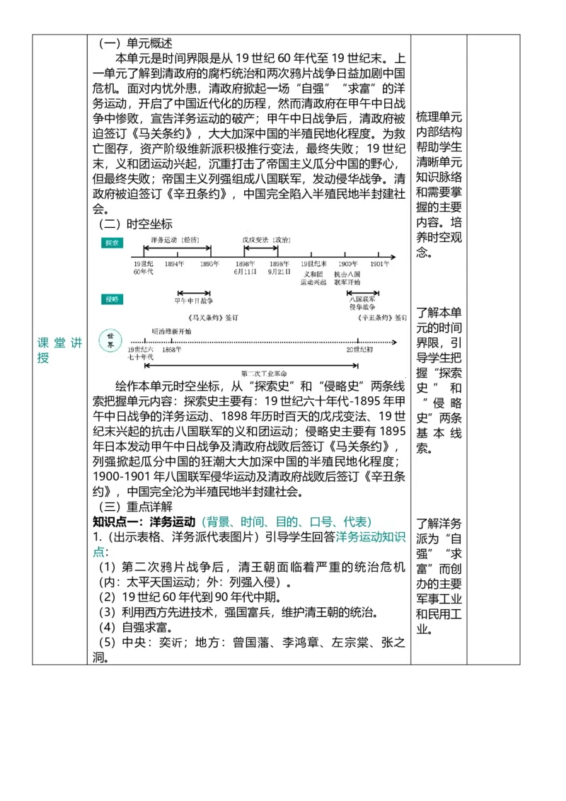 09近代化的早期探索与民族危机的加剧（教案）_8历史中考复习_2026年中考复习（更新中）_2026中考历史一轮复习课件+教案+单元测试卷_教案