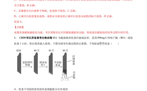 第九单元植物的激素调节（作业）_新高考复习资料_2022年新高考复习资料_2022届一轮复习讲练结合7.13更新_系列一_第九单元植物的激素调节